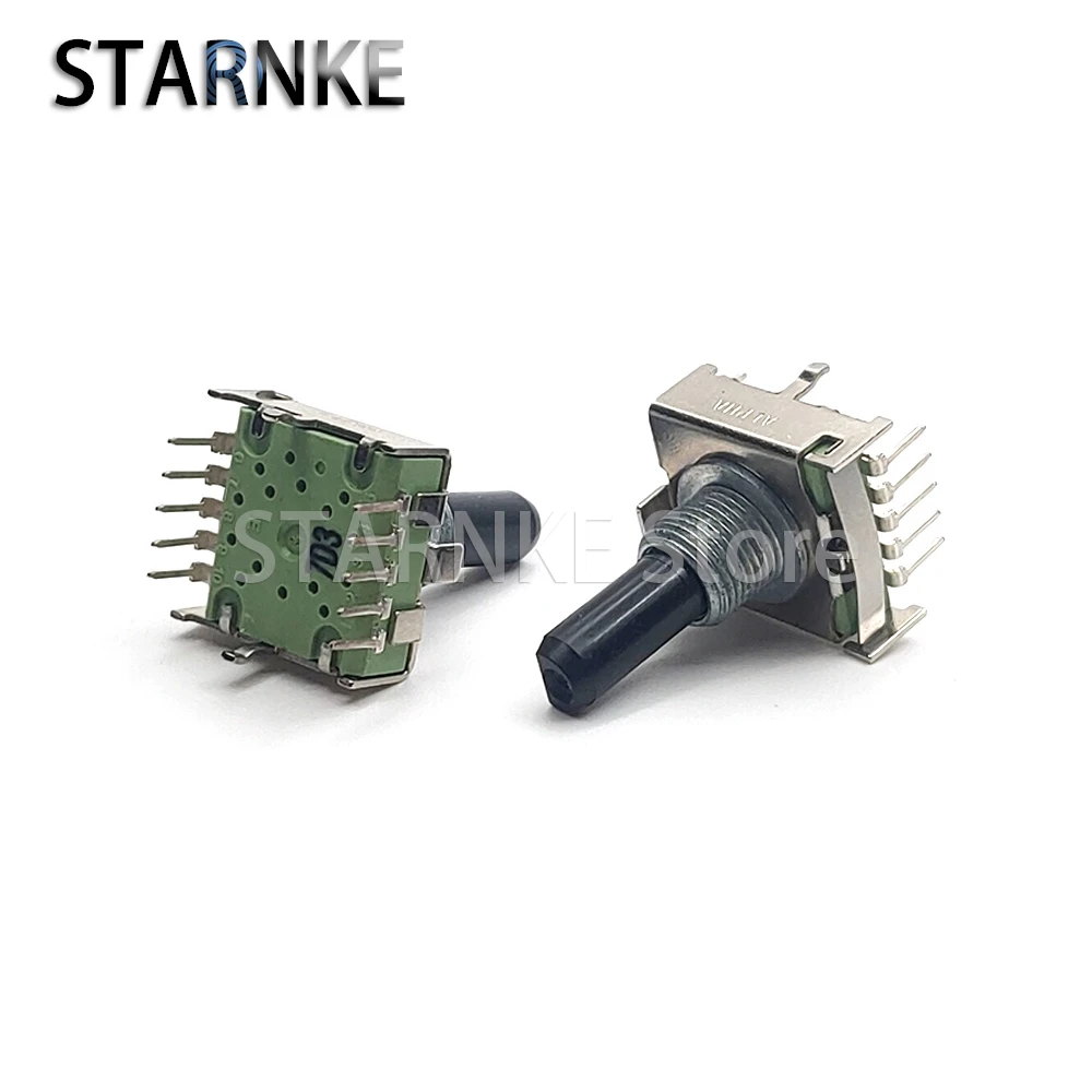 2PCS SR1712F Rotary Band Switch 8 Gears Roland Cube 60 "Lead" Signal Switch D Shaft Length 20mm 10-Pin