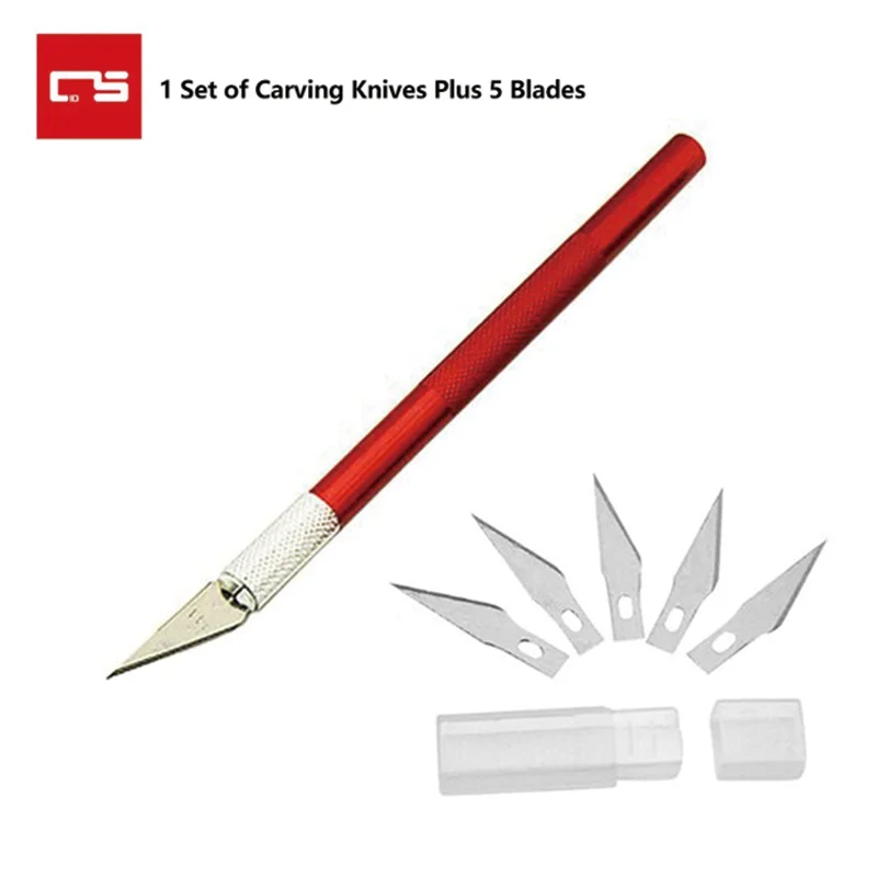 

Multifunctional Scalpel Handmade Knives Diy Engraving Cutter Metal Non-Slip Repair Knife with Pocket for Wood Sculpture Art