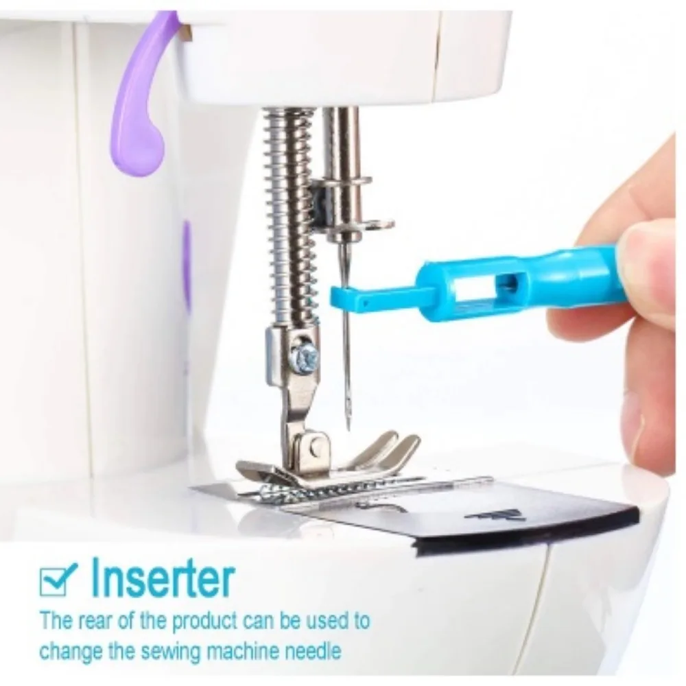 Needle Threader Sewing Machine Fittings Automatic Needle Threader DIY Tool Home Hand Quick Sewing Machine Device Thread Auto Needle Cross Stitch Sewing Accessories