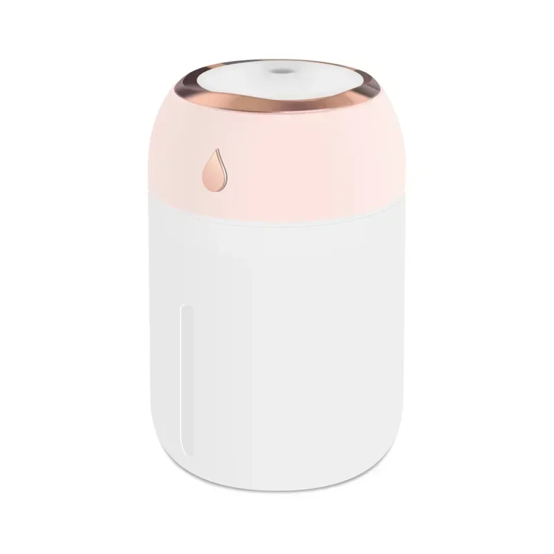 미니 가습기 USB 플러그 나노스케일 무소음 스트리밍 주변 조명 330ML 미스트 조절 가능 휴대용 자동차 사무실 가정용