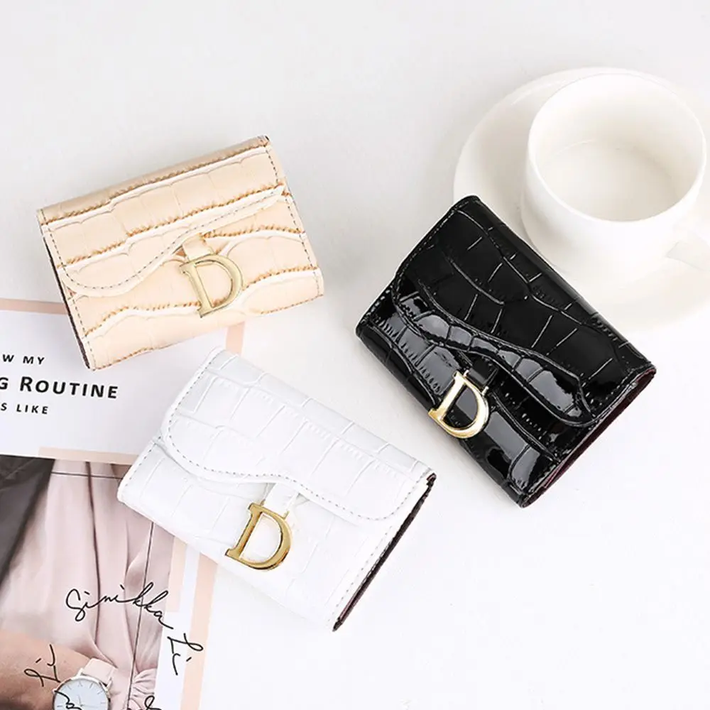 Fashion Women Wallet Mini Card Holder Short Wallet Women PU Multi-Card Card Holder Small Multi-functional Clutch Bag