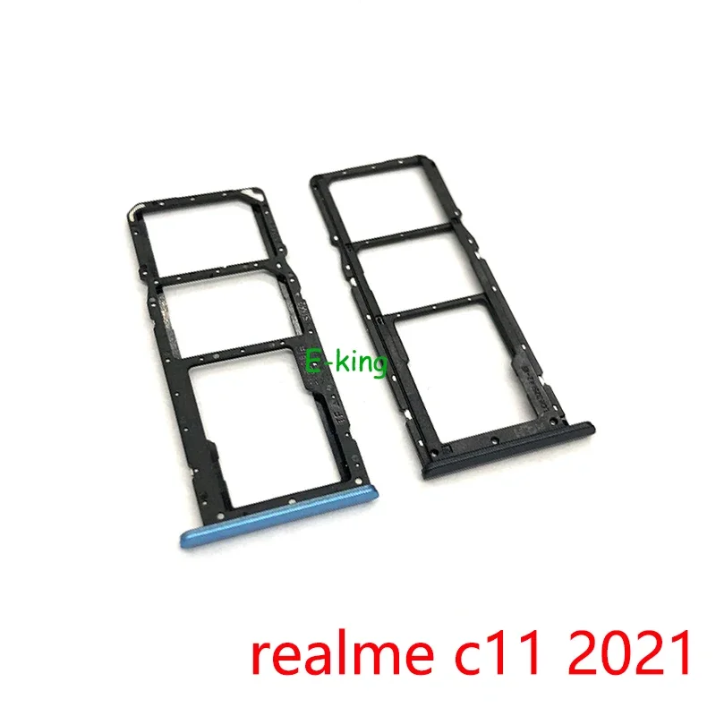 Sim Card Slot Tray Holder Sim Card Reader Socket For OPPO Realme C3 C11 C15 C17 C20 C21 C21Y C25 C25Y C30 C30S C31 C33 C35 C55 phone sim tray holder