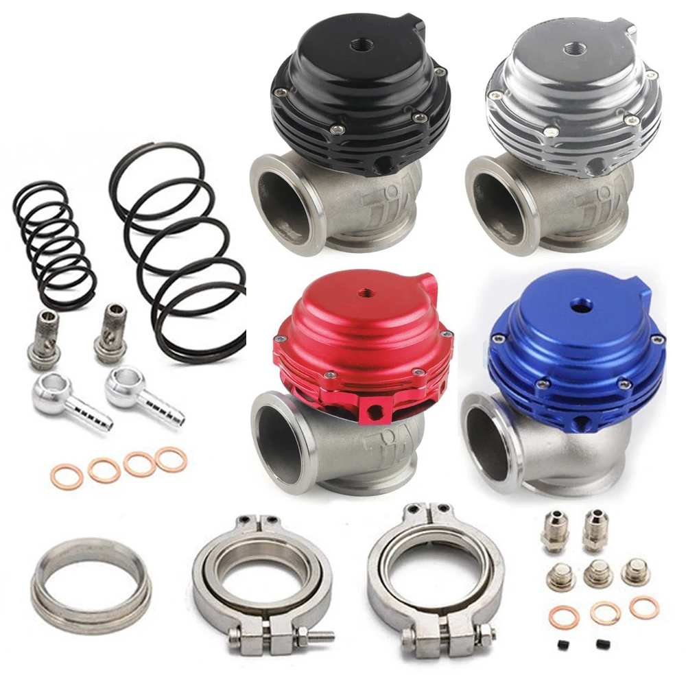 Universal 44mm External Wastegate MV-R V-Band Flange Turbo KIT Water Cooler Performance aluminium alloy Black/Silver/Red/Blue