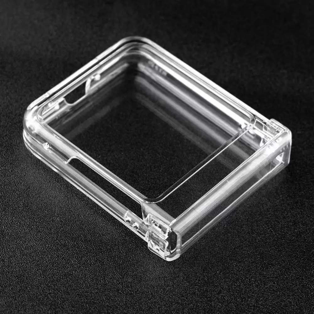 Transparent Shockproof Hard Back Cover with All-Inclusive Hinge Protection