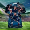 Latest Mbappé 3D Printed Fans Men's T-shirt Short Sleeve Daily Fashion Casual Commemorative T-shirt Top 6