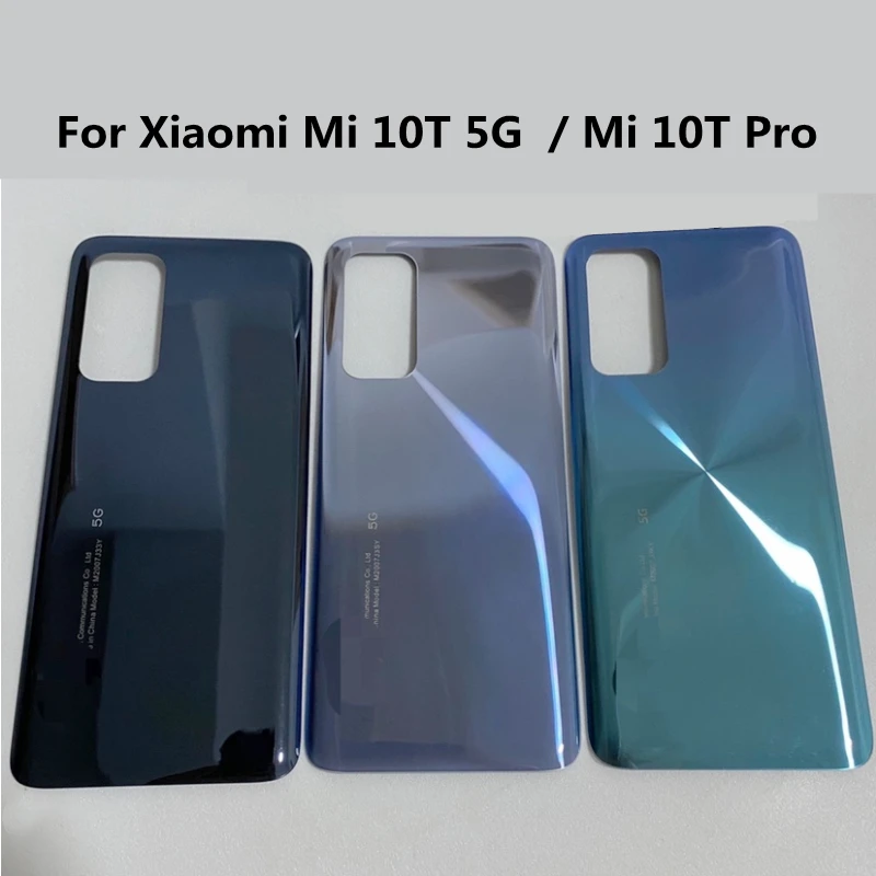 

6.67" 10 T Housing For Xiaomi Mi 10T / Mi10T Pro 5G Glass Battery Cover Repair Replace Back Door Phone Rear Case + Logo Sticker