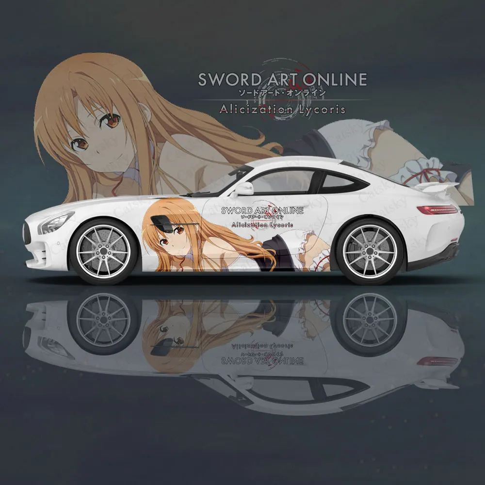 

Custom Asuna Yuuki Sexy Anime Girl 2pcs Car Sticker for Universal Large Car Decal Car Sticker for Univers Car Sticker Decoration