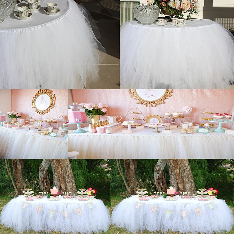 Party Supplies 100 Yards Tüllrolle Hochzeitsdekoration Stoffspule Tüll Tutu Kleid Diy Babyparty Geburtstag Kinder Junge Mädchen – Detail 7