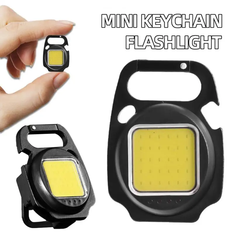 

Mini Flashlight COB Working Light Portable Pocket Keychains LED Flashlight USB Rechargeable Repair Hiking Camping Lantern