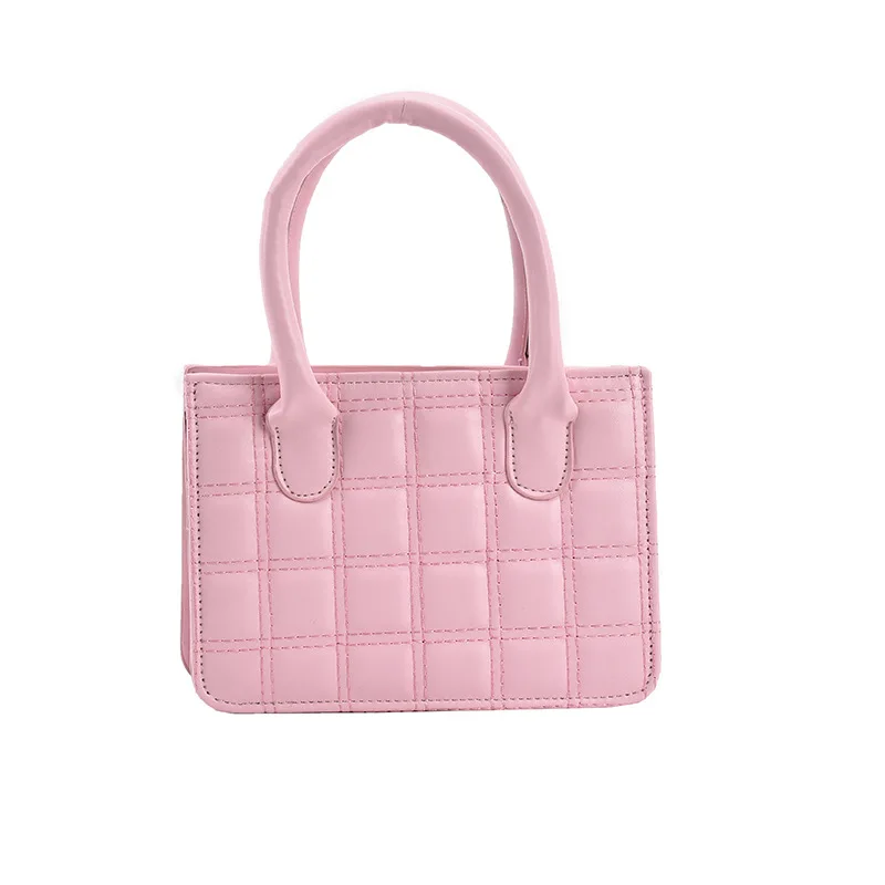 

2024 Plaid Pattern Shoulder Bags INS Fashion Women Crossbody PU Leather Small Square Bag Female Flap Chain Bag sac a main
