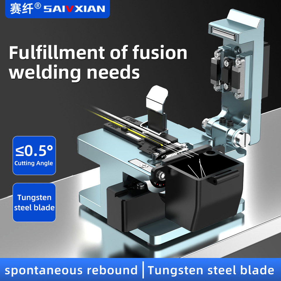 SAIVXIAN v20 Fiber cleaver  Cable Cutting Knife FTTT Fiber Optic Knife Tools cutter High Precision Cleaver 24 point blade