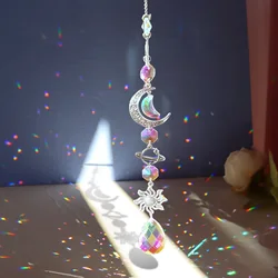 Radiant Crystal Sun Catcher Pendant for Home and Garden Decor (C)