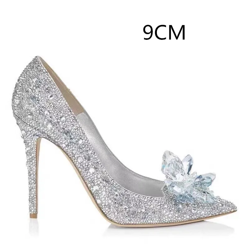 White Drill-9CM Heel