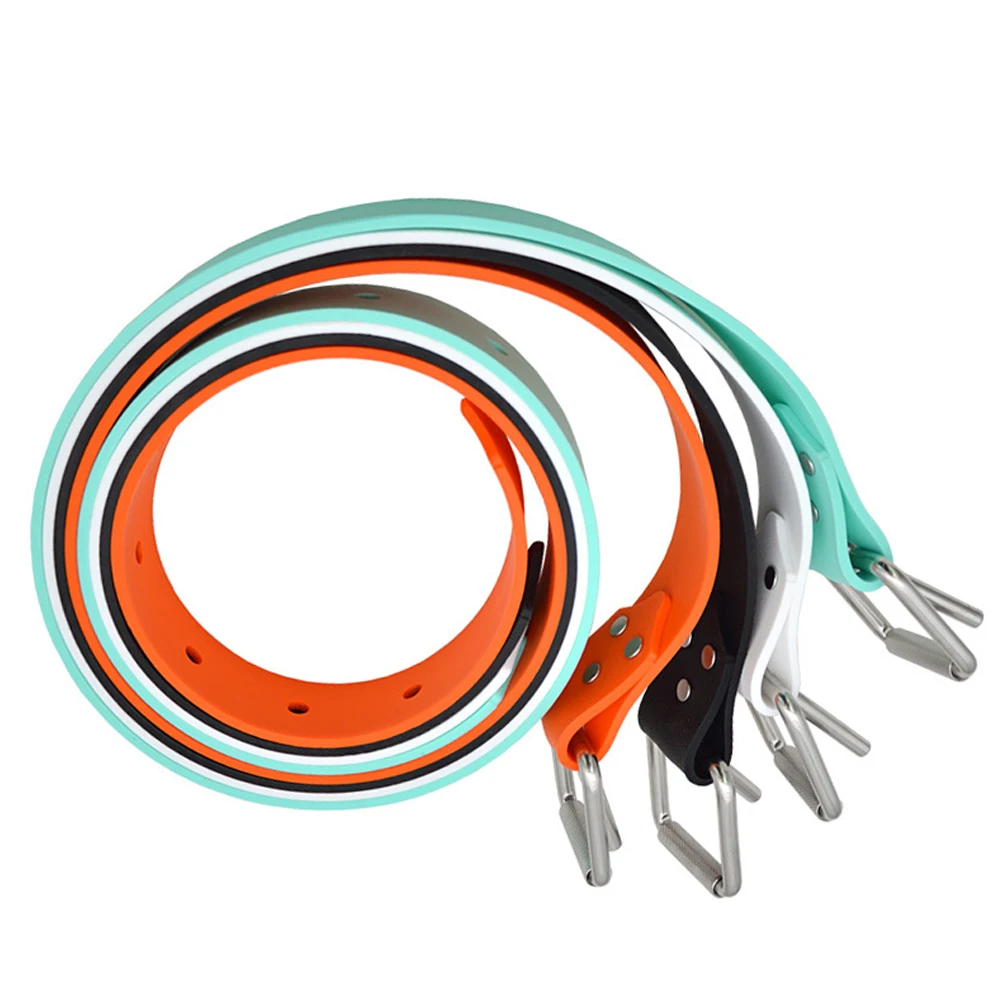 Scuba Diving Silicone Weight Belt With 316 Stainless Steel Buckle Adjustable Lead Block Load-bearing Belt Diving Accessorie