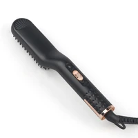 Kit de brosse chauffante pour barbe électrique, lisseur de cheveux, lissage rapide pour hommes, peigne électrique pour cheveux 6