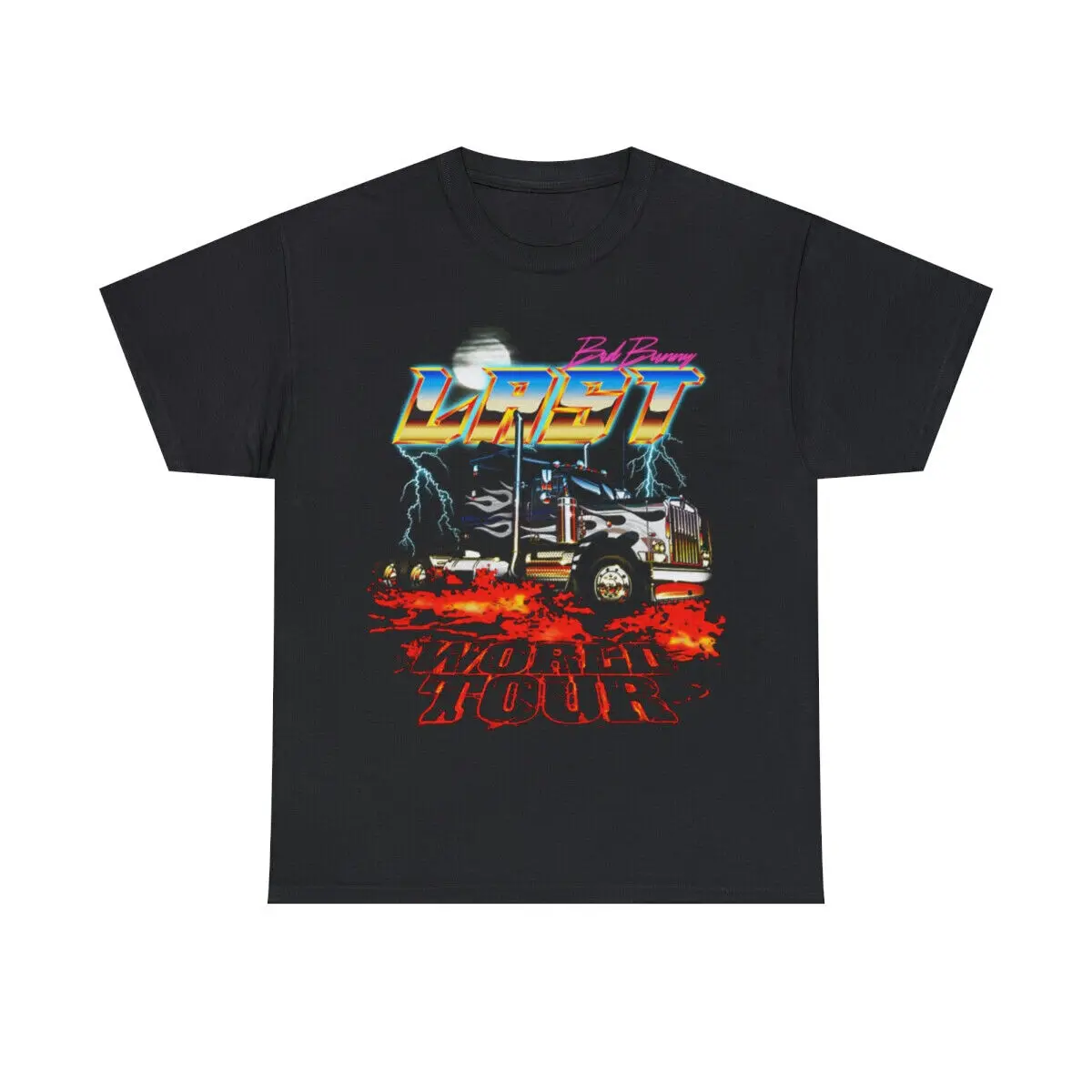 Bad Bunny El Ultimimo Tour Del Mundo T-Shirt-Last World Tour Merch Maniche Lunghe O Corte