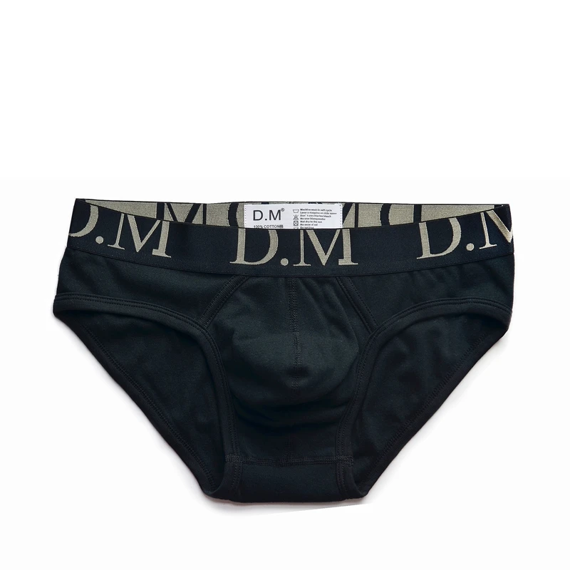 

Мужское нижнее белье, однотонные модные сексуальные трусы с заниженной талией, простые черно-белые спортивные трусы Keynote