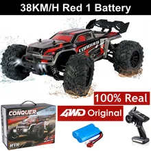  4WD RC Car 4x4 Off Road Drift Racing Cars Real 55 KM/h Brushless High Speed Radio Waterproof Truck Remote Control Toy Kids Adult 