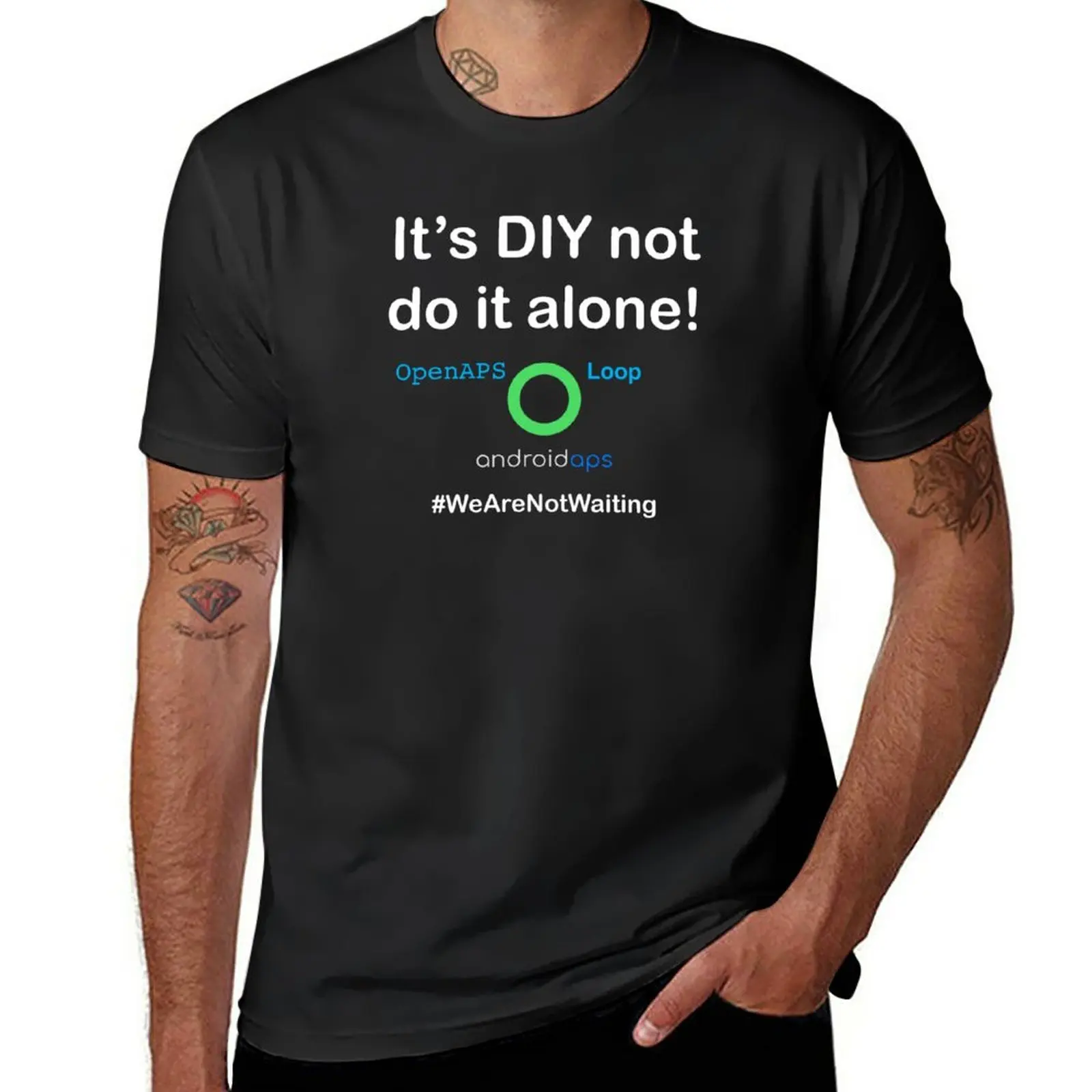 

New It's DIY not do it alone T-Shirt Blouse cute clothes Men's cotton t-shirt