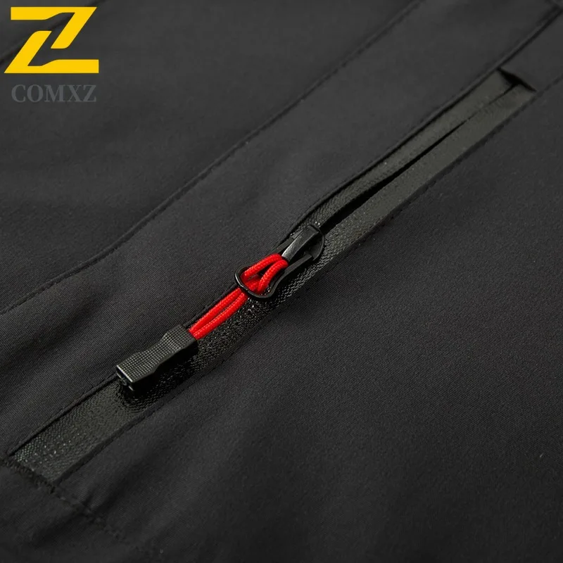 COMXZ Mens Comfortable Jacket Outdoor Adventure Thickened Warm Parka 2025 Street Style Cold Resistant Winter Windbreaker