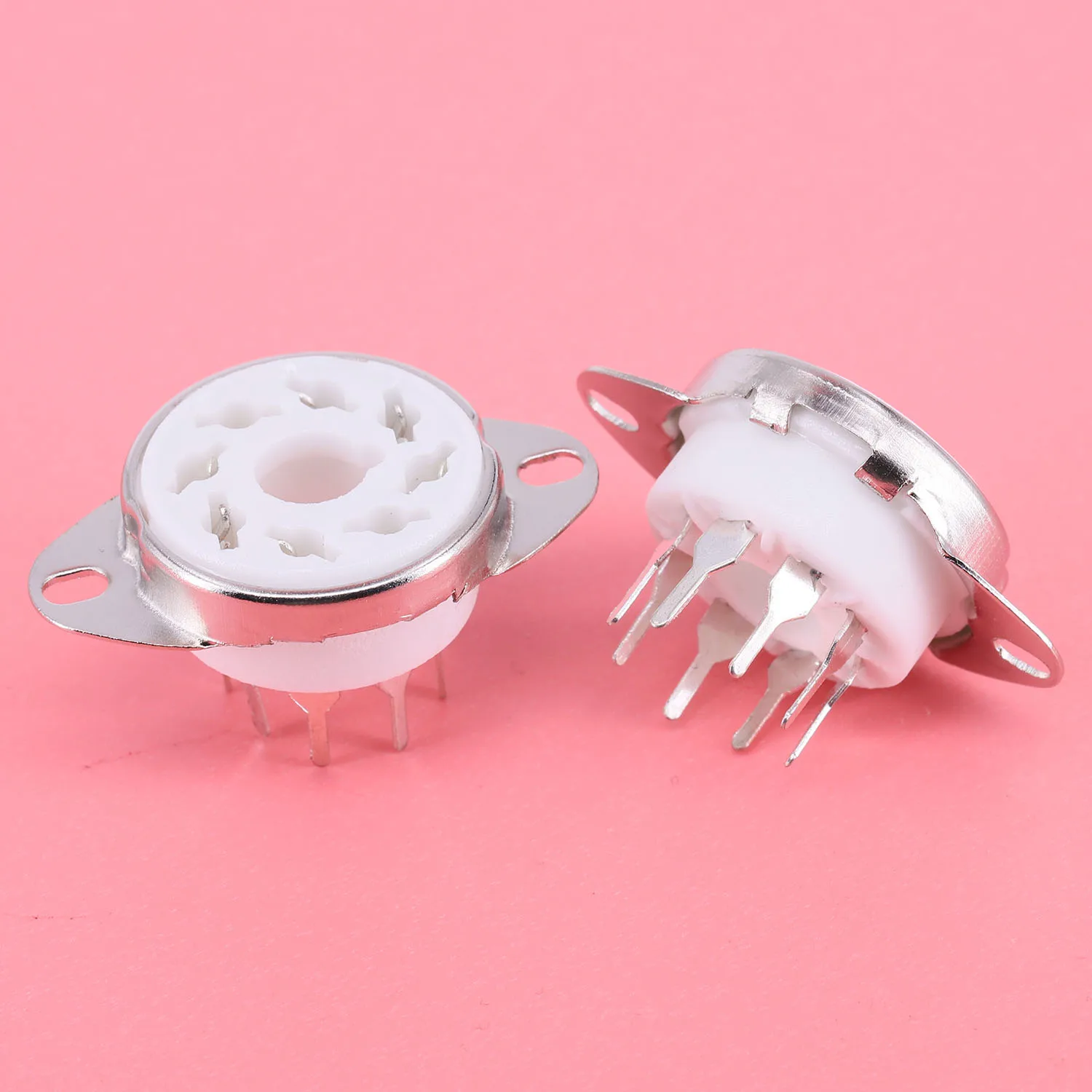 1PC 8Pin K8A Octal Valve Tube Socket For HIFI Audio EL34 KT88 5AR4 6L6 6V6 6CA7 GZ34 CV181 274B 6N8P 6SN7 Tube PCB MOUNT