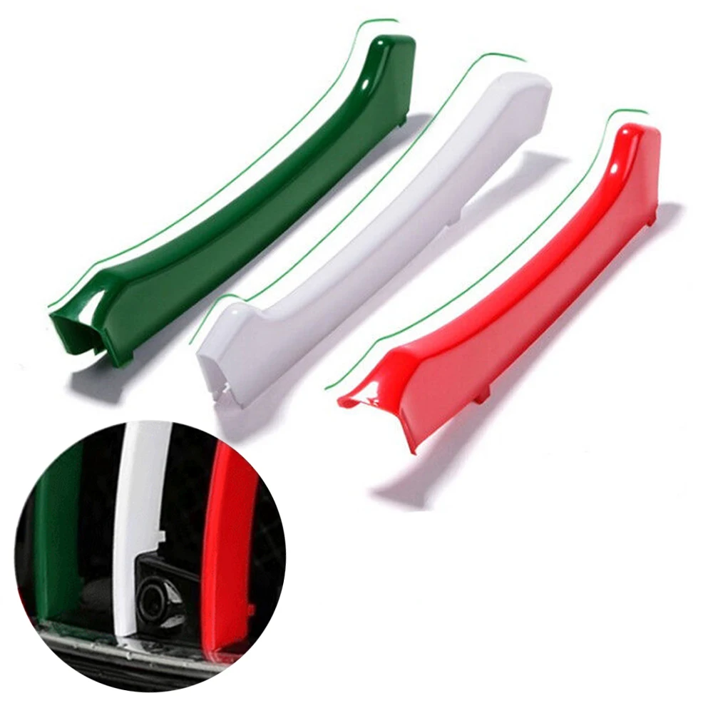 3pcs For Maserati Ghibli 2014- 2016 M-Color Front Grille Strip Cover Trim Insert