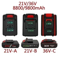 2025 nouveau 21V 36v 9800mah outil électrique batterie au lithium rechargeable générale tournevis électrique perceuse électrique batterie Li-ion 2