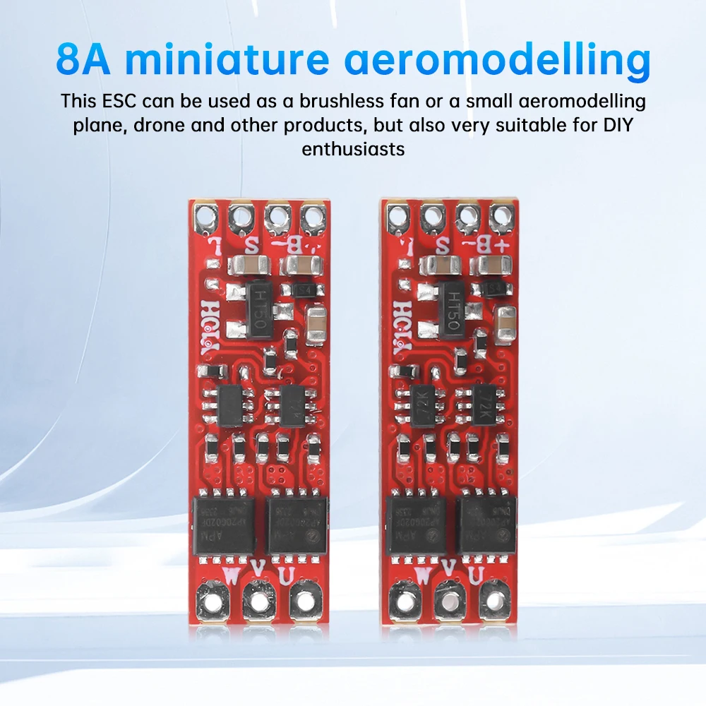 2S-3S 8A Mini Brushless Motor Driver Board BLDC Micro Electric Regulator Drive Speed Controller 1104 1106 1306 1407 Motor dc motor driver dc motor speed controller