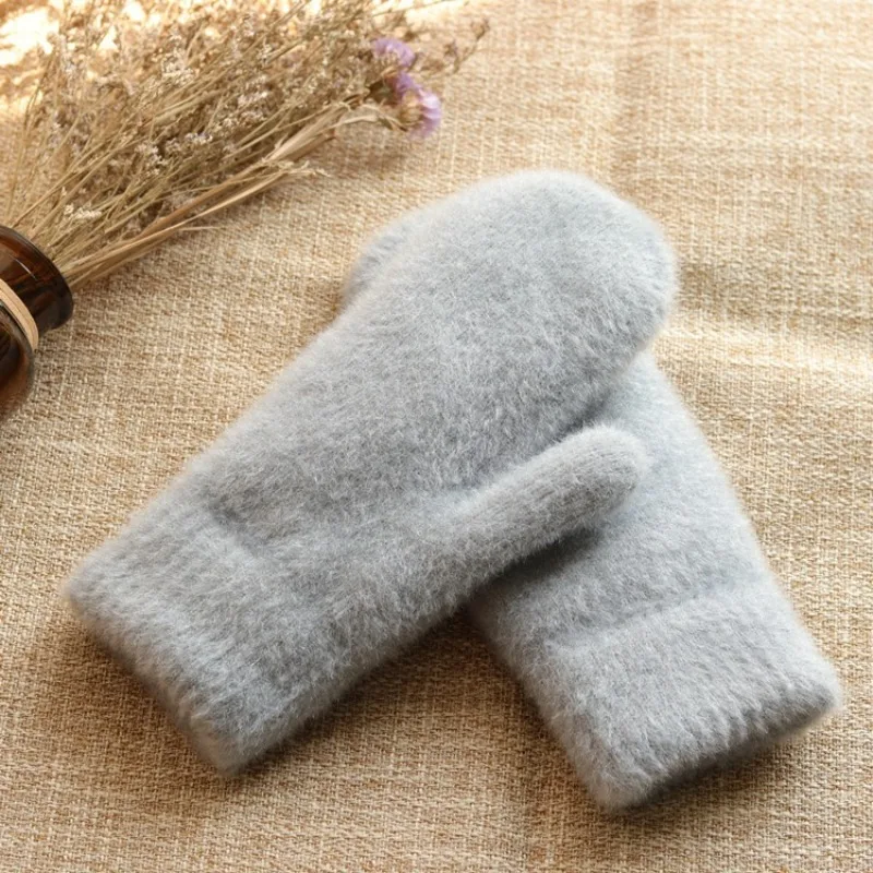 Thick Velvet Warm Women's Winter Gloves, Warm and Comfortable for Cycling in Autumn and Winter Practical for Daily Life Supplies