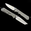 Chris Reeve Large Inkosi 21TH/25TH  Anniversary Titanium Handle Folding Knife Outdoor Camping Hunting Pocket Knife 3
