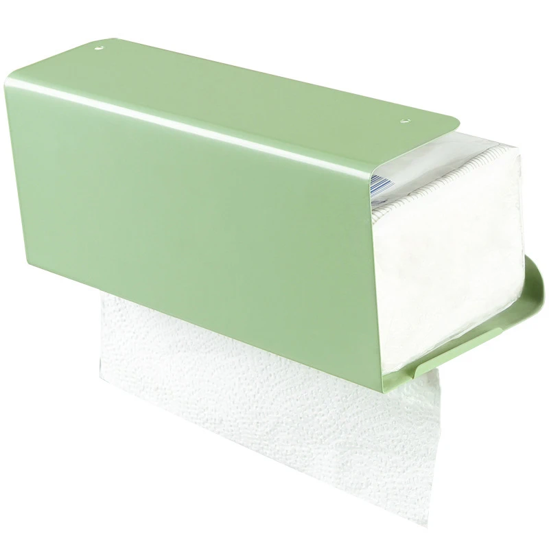 Tissue Box Under Cabinet Paper Towel Holder Multi-functional Iron Strong load-bearing Paper Towel Rack Desk Kitchen Accessories