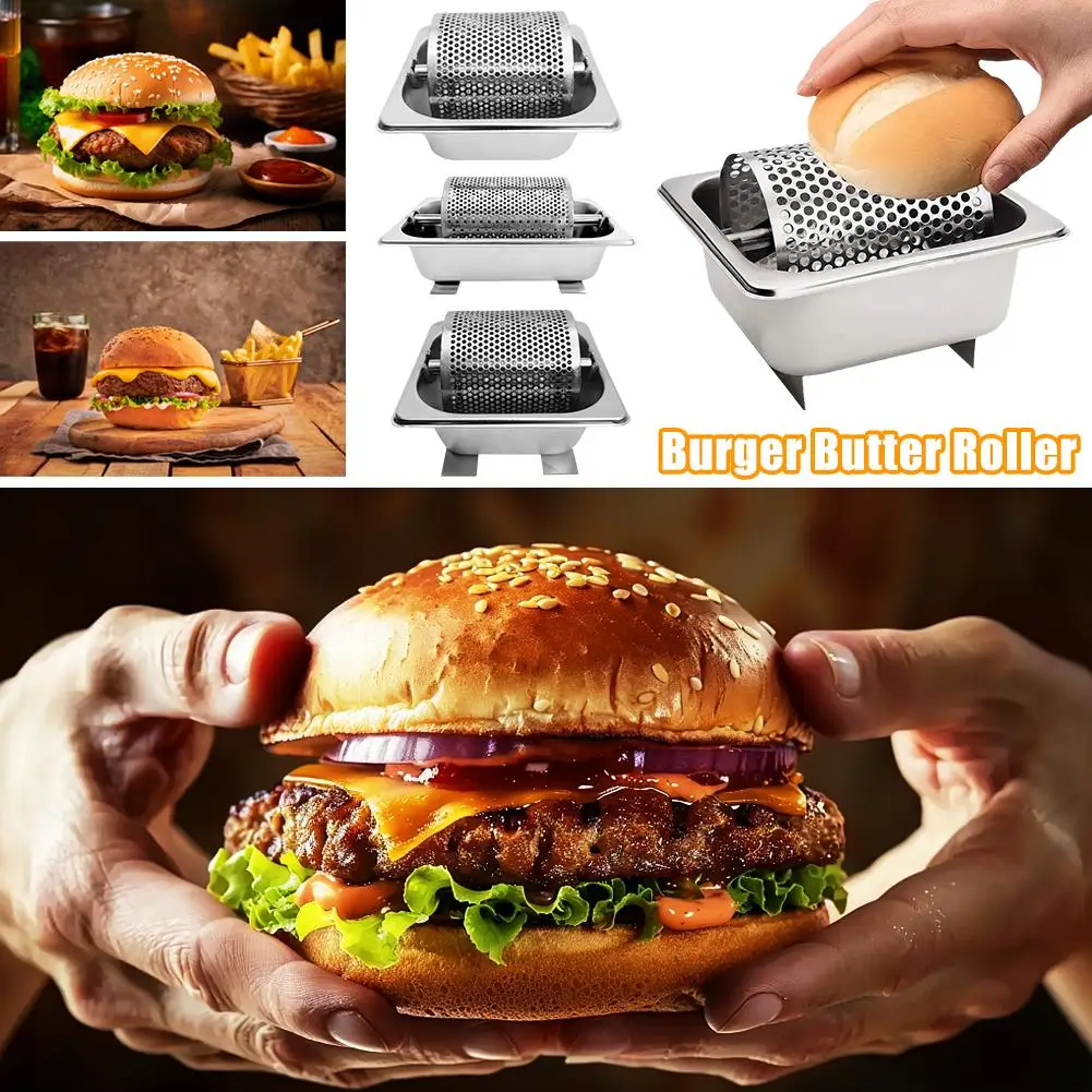 Butter Wheel for Evenly Spread Butter Steel Melted Dispenser Roller Kitchen Gadgets Burgers Tool A2D6
