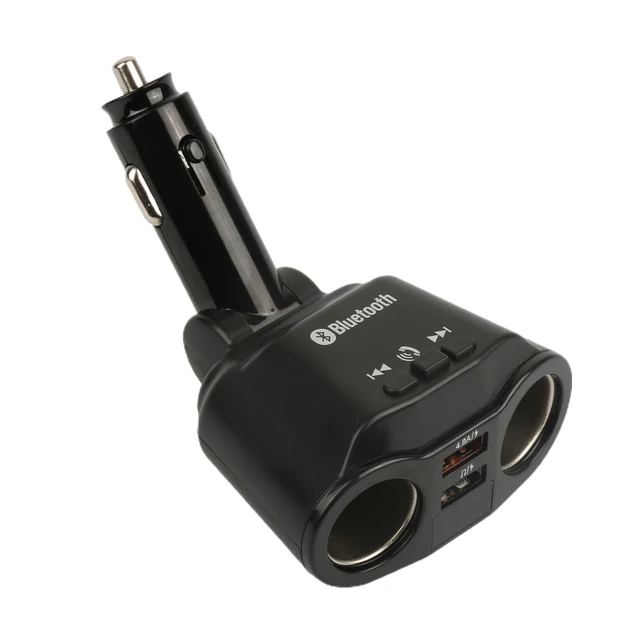 OcioDual BT28 Transmisor Bluetooth 2x USB para Coche Negro