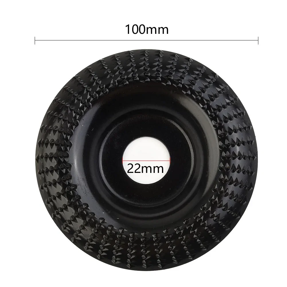 1pc 4Inch Curved Grinding Disc Wood Shaping Disc Woodworking Carving Wheel Grinding Abrasive Rotary Tools For Angle Grinder Part