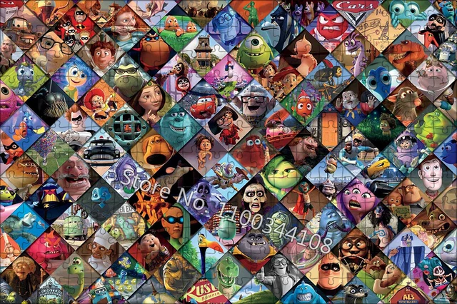 Disney filme carros quebra-cabeça 300/500/1000 peças quebra-cabeças de  madeira dos desenhos animados bonito quebra-cabeça para o presente da  criança adulto brinquedo de descompressão - AliExpress