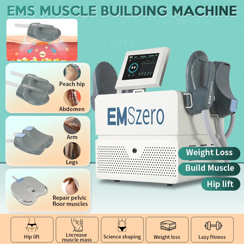 Get Fit and Lose Weight with EMSzero Muscle Stimulator DLS-EMSZERO Portable HI-EMTI NEO RF Ems Electromagnetic Machine.