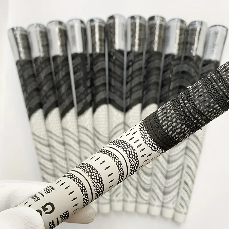 13pcs Non-Slip Rubber Golf Club Grips-Comfortable, Durable, and Universal Fit for Standard/Midsize-White