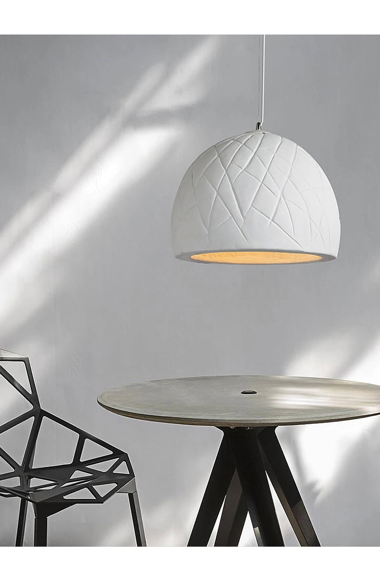 북유럽 와비 사비 스타일 레스토랑 LED 샹들리에, 반원형 수제, 창의적인 홈스테이, 침실 장식 조명 기구 