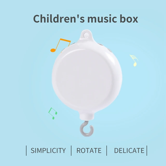 1 Pc Baby Mobile Crib Bed Bell Toy Music Box Decoration Battery operated Music Box Newborn Bell Crib Electric Baby Bed Toys 2