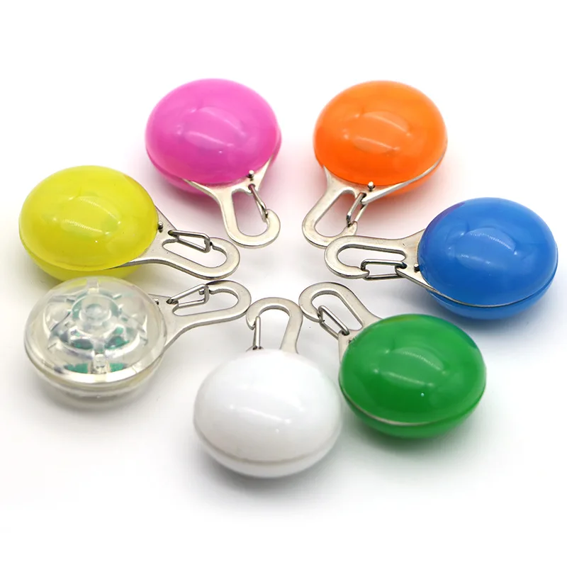 

LED Luminous Dog Cat Collar Pendant Glowing Charm Lights Colorful Safety Lights for Night Walking Pet Collar Supplies Accessorie