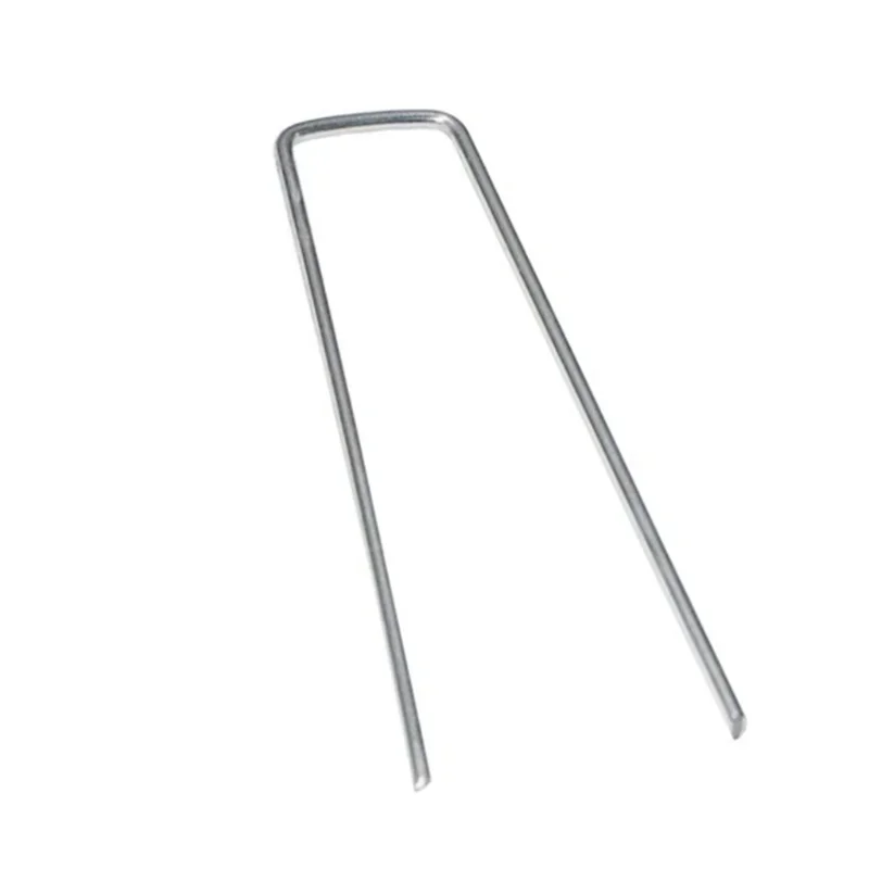 Weedproof Cloth Ground Nail Lawn Fixer for Fixing Weed Mesh Floor Stainless Steel Garden Stake Staple Mulch 50 Pcs 4*15cm garden stakes pegs