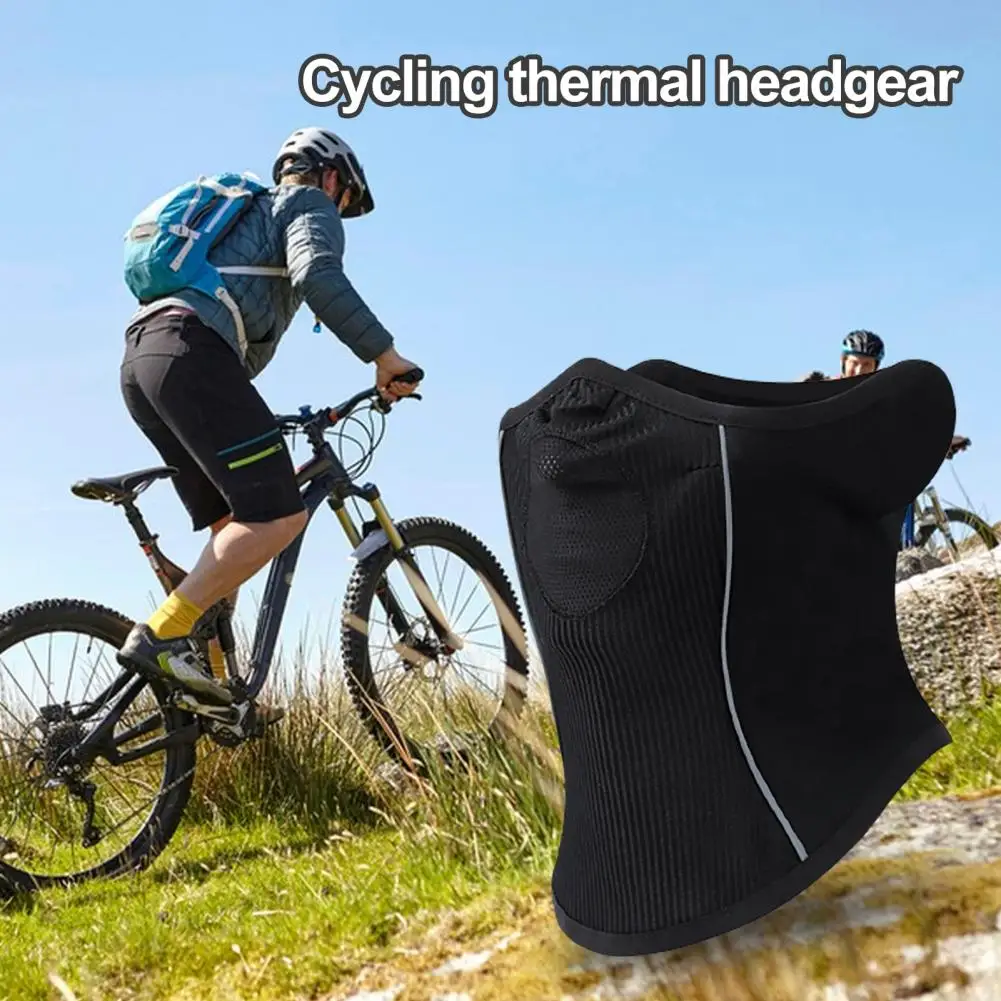 Breathable Mesh Neck Gaiter Quick-drying Fabric Outdoor Riding Warmer with Fleece Lining