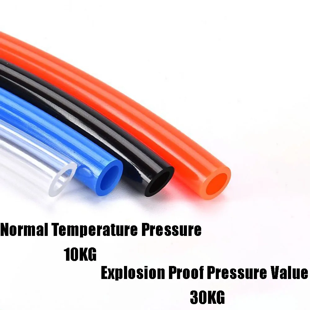 1-100M, PU Air Tube 6x4mm, Explosion-Proof High-Pressure Hose For Air Pump, Pneumatic Wire Rope For Compressor