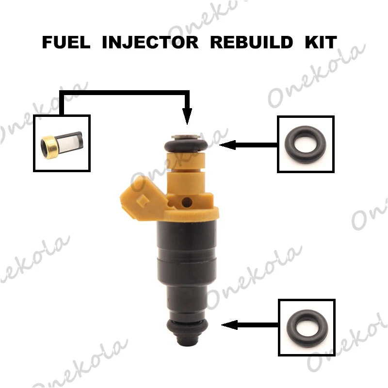 

Fuel Injector repair kit Orings Filters for KIA Sephia Stufenheck FA 1.5i 1996 1997 OEM K37013250