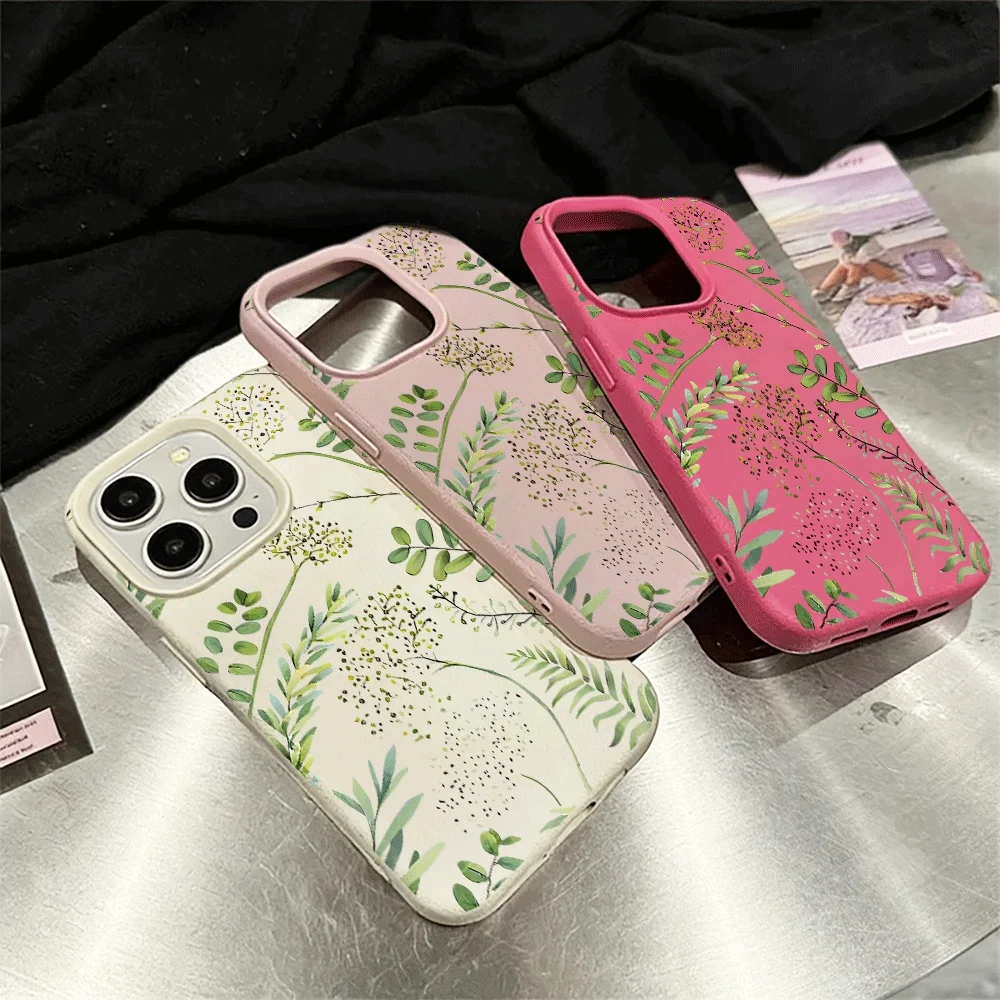 Fern Fronds Silicone Matte Phone Case Cover