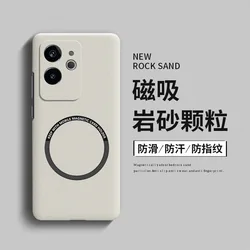 Luxury Matte Magsafe PC Hard Back Cover - Thin Shockproof Bumper  for Realme GT6 China Version (Magsafe White)