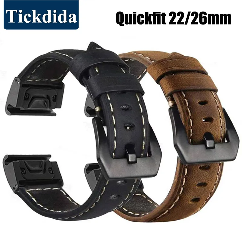 Genuine Leather Quickfit Smartwatch Strap - Premium Quality