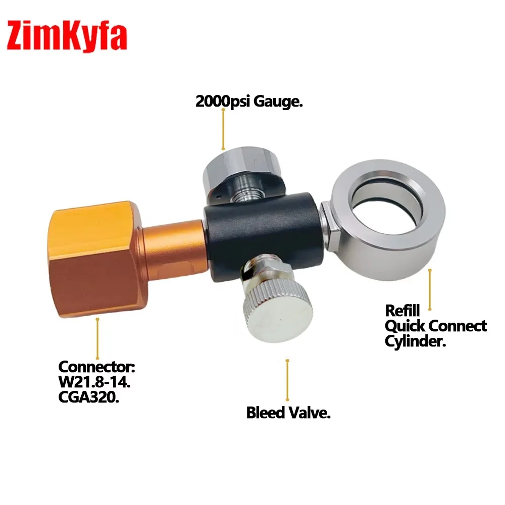 CO2 Charge Refill Adapter Station for Sparkling Water Makers