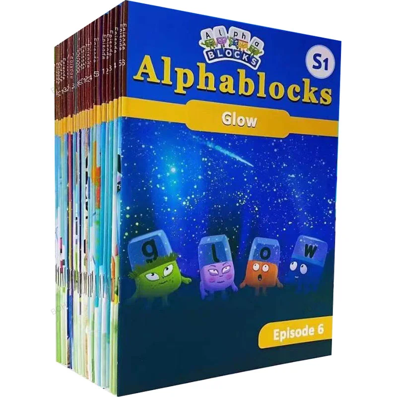 

30 Books/Set Numberblocks Alphablocks Digital Building Blocks Kids Children's Early Education English Learning Book