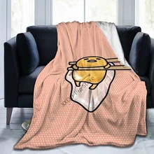 

Cute Gudetamas Lazy Egg Throw Blanket Fuzzy Warm Throws for Winter Bedding 3D Printing Soft Micro Fleece Blanket